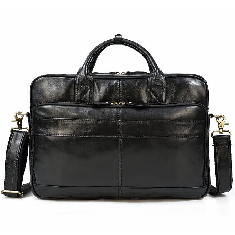 STRAVENOR™ Genuine Patent Leather Briefcase - ARLUVI