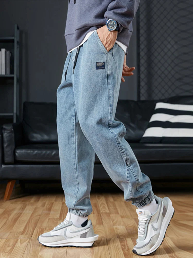 Calças de ganga Jogger elegantes - ARLUVI