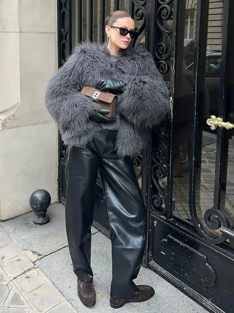 DRAVELIA™ Faux Fur Coat