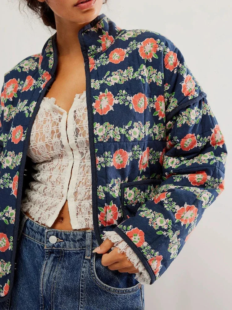 ASTREVIA™ Floral Print Cardigan