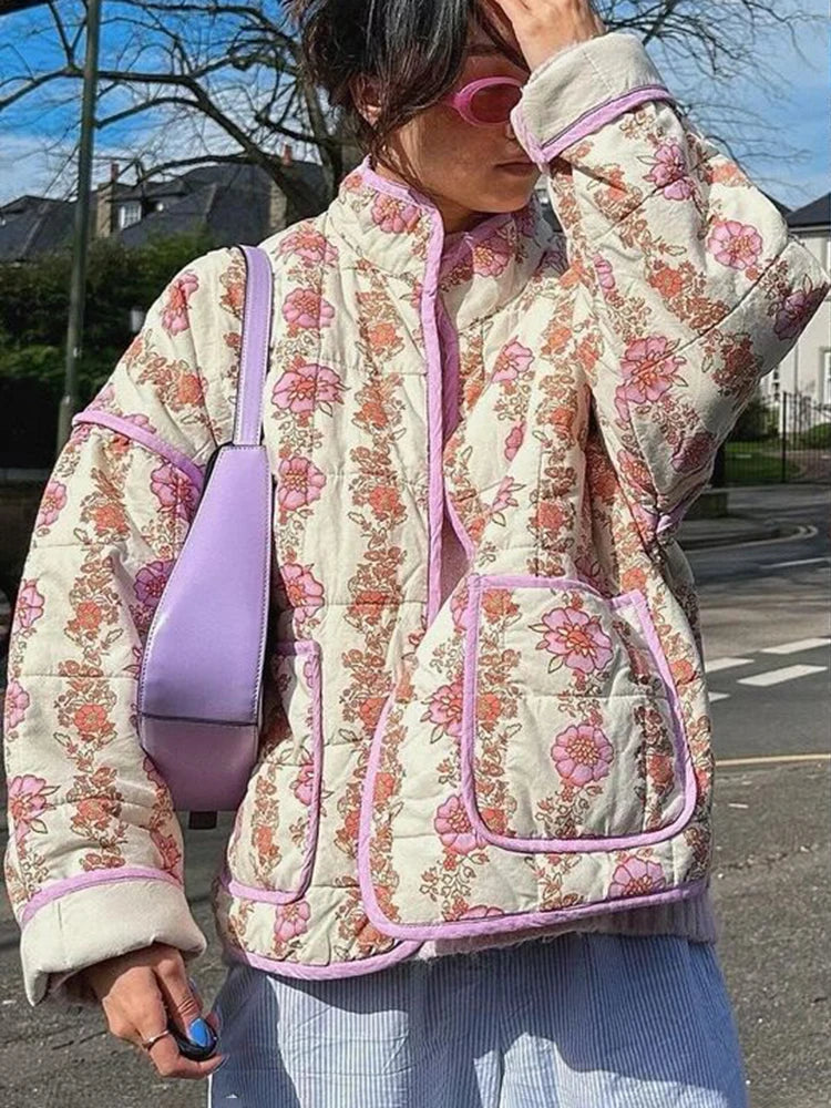 ASTREVIA™ Floral Print Cardigan