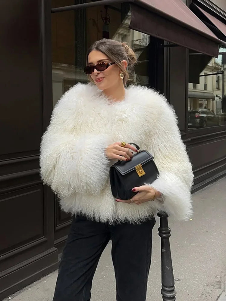 DRAVELIA™ Faux Fur Coat