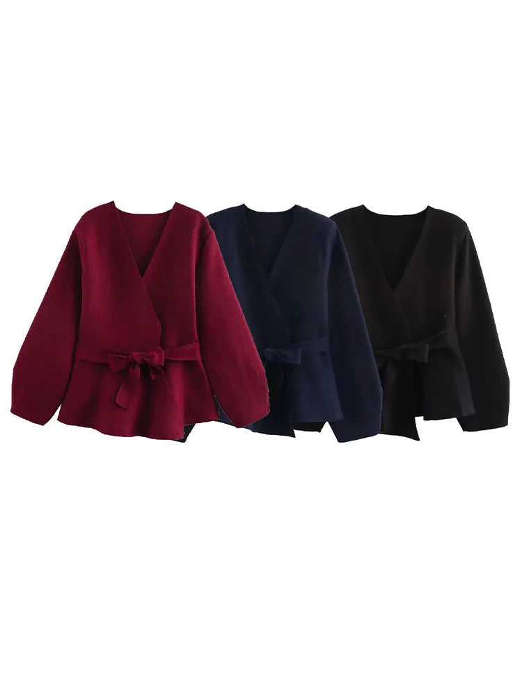 TALYSOR™ V-Neck Knit Cardigan