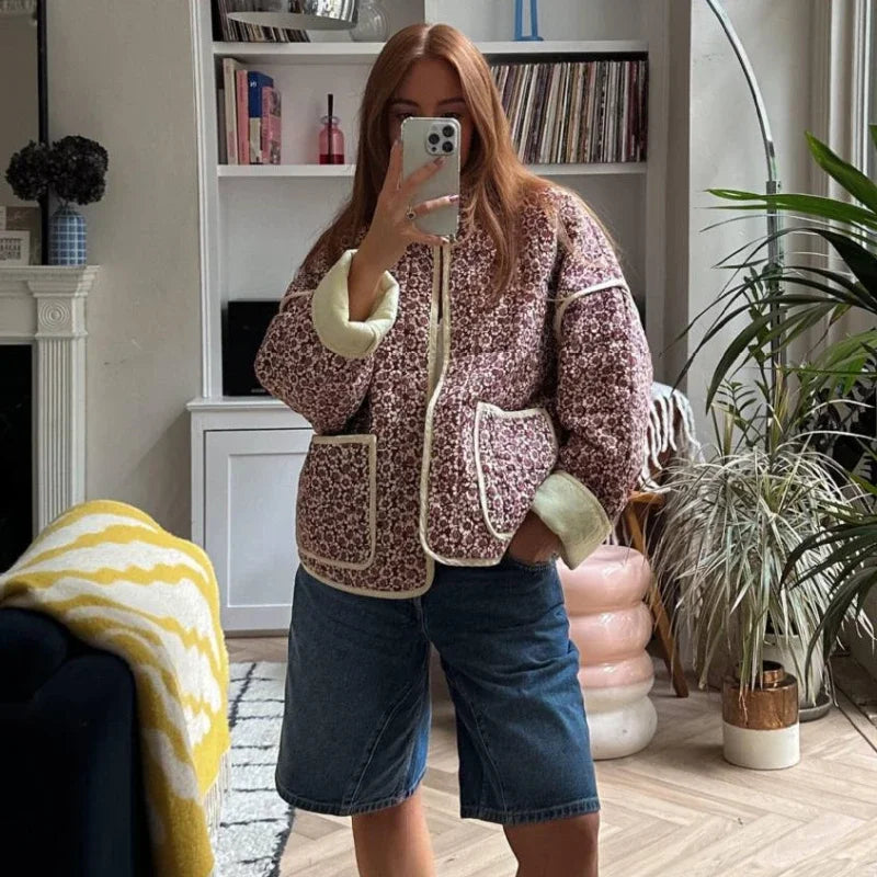 ASTREVIA™ Floral Print Cardigan