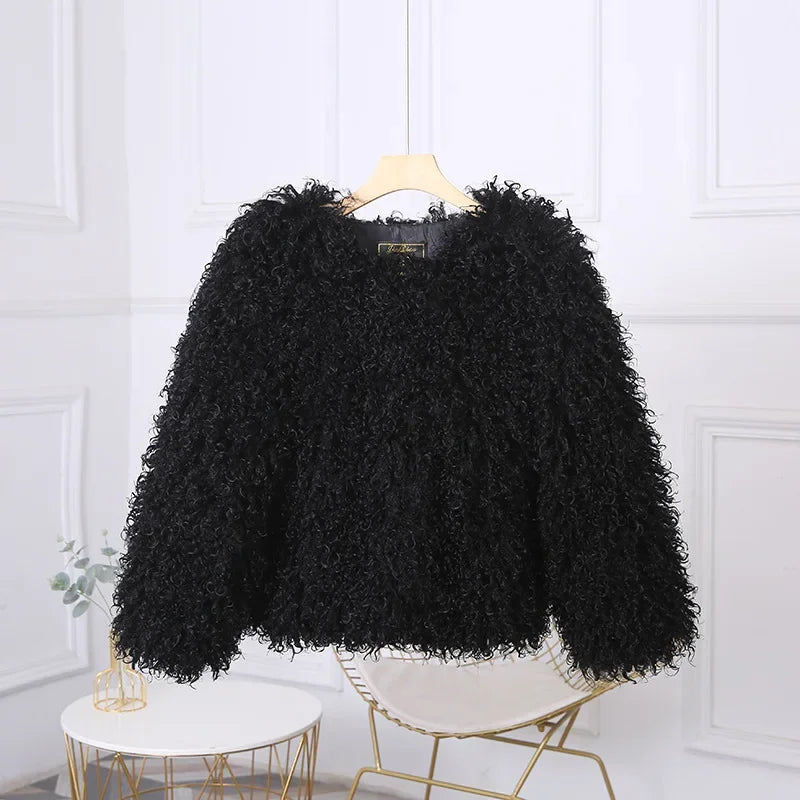 DRAVELIA™ Faux Fur Coat