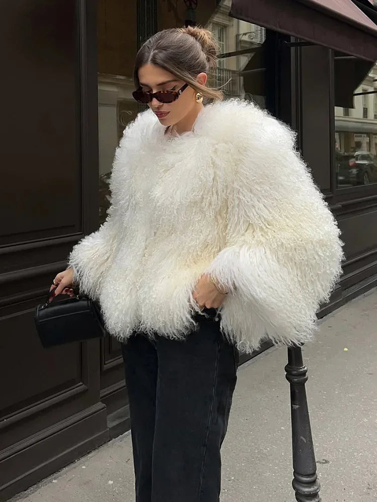DRAVELIA™ Faux Fur Coat