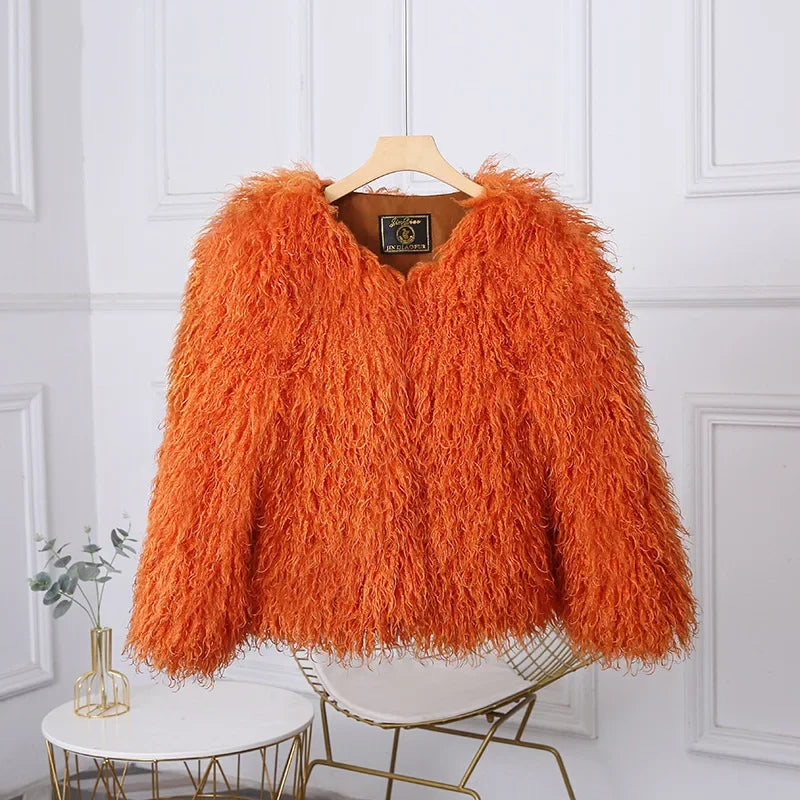 DRAVELIA™ Faux Fur Coat