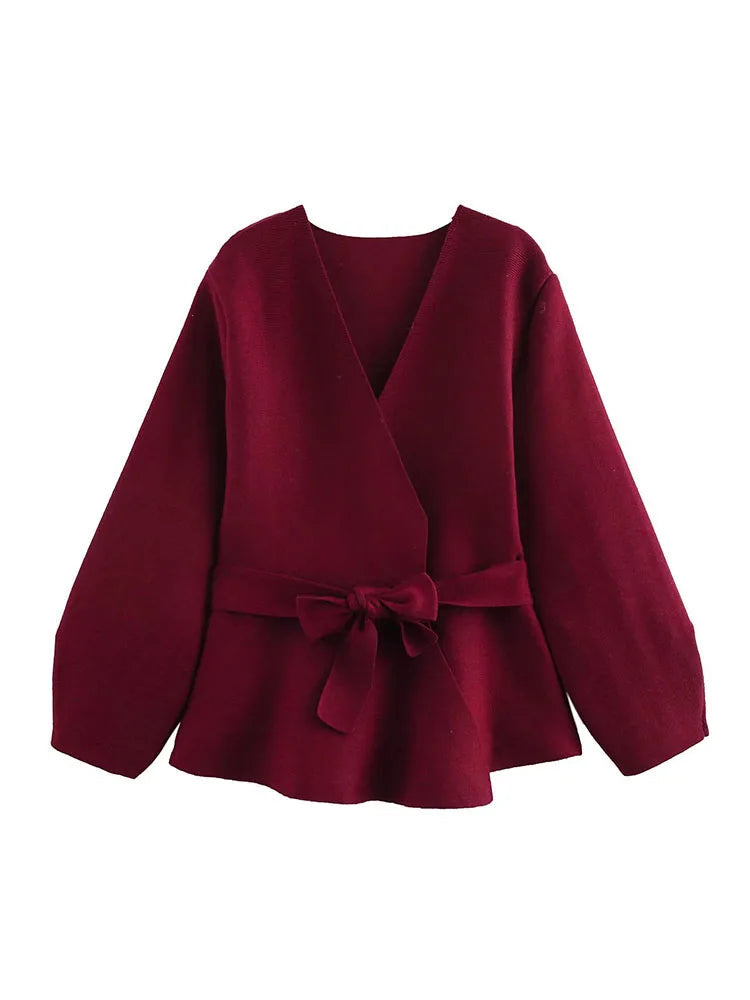 TALYSOR™ V-Neck Knit Cardigan