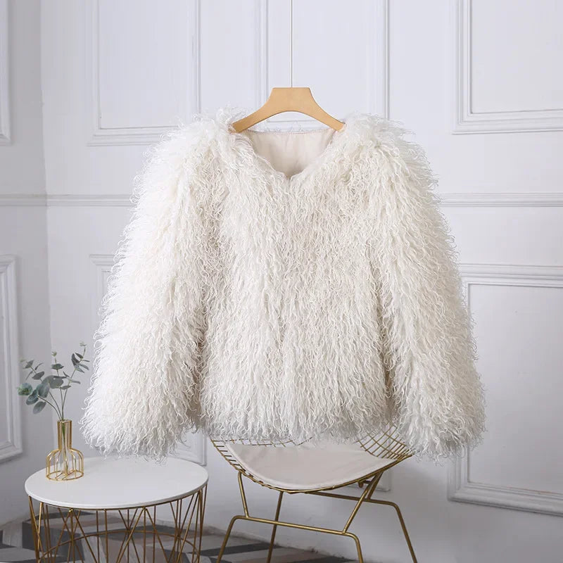DRAVELIA™ Faux Fur Coat