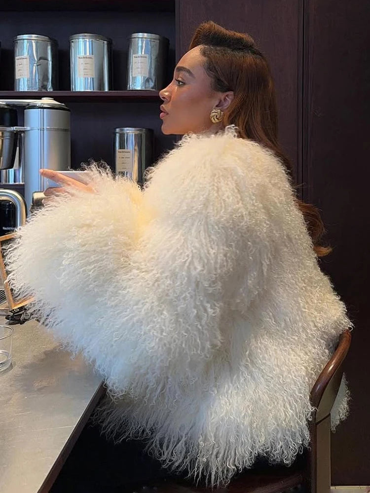 DRAVELIA™ Faux Fur Coat