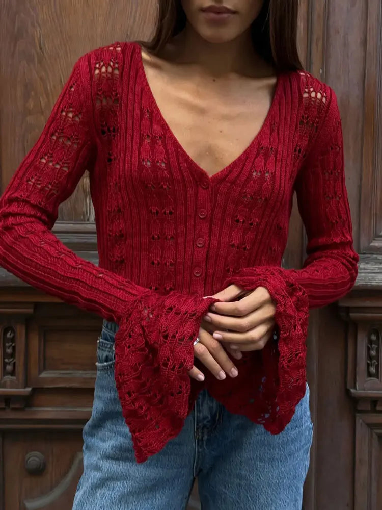 VELORINNE™ V-Neck Cardigan