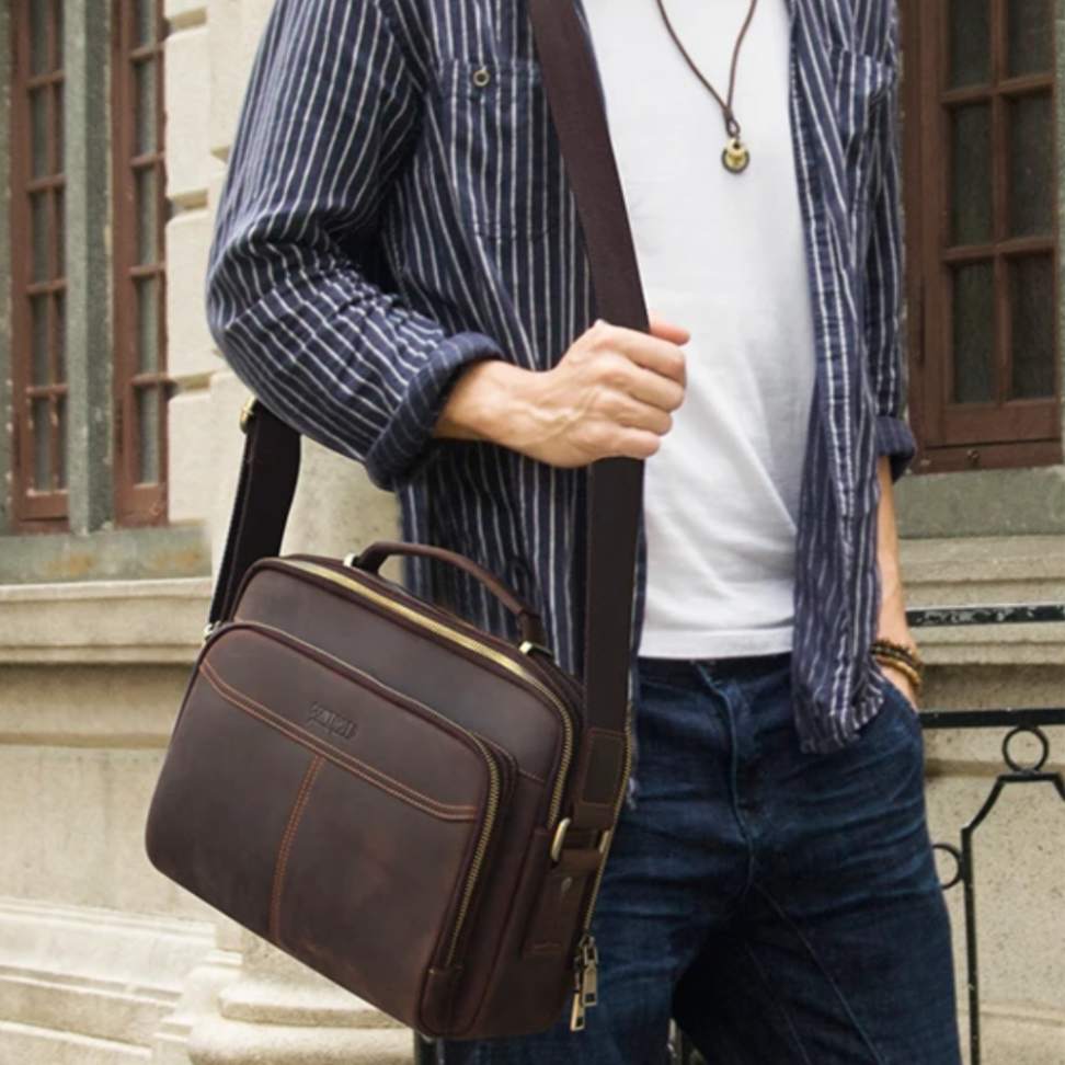 ZORVELLON™ Genuine Leather Crossbody Bag - ARLUVI