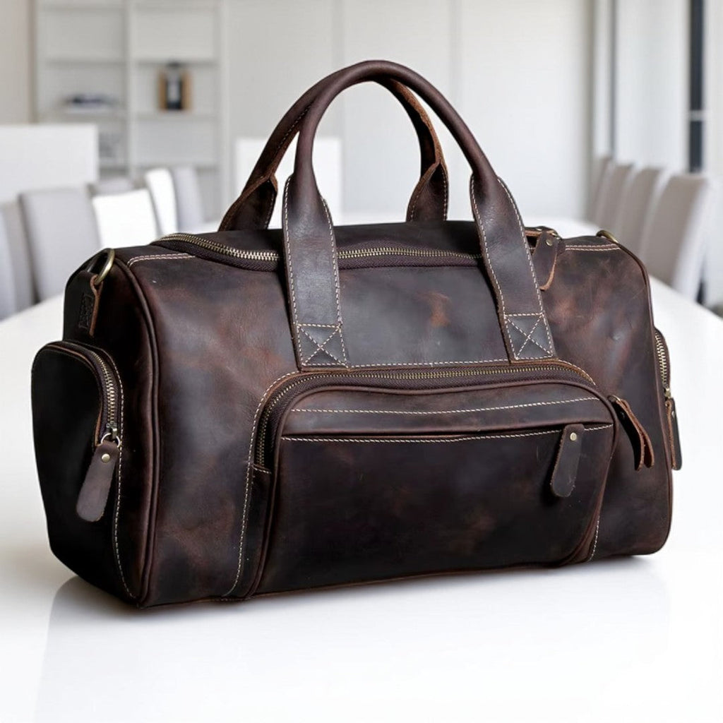LORVENIC™ Genuine Leather Travel Bag