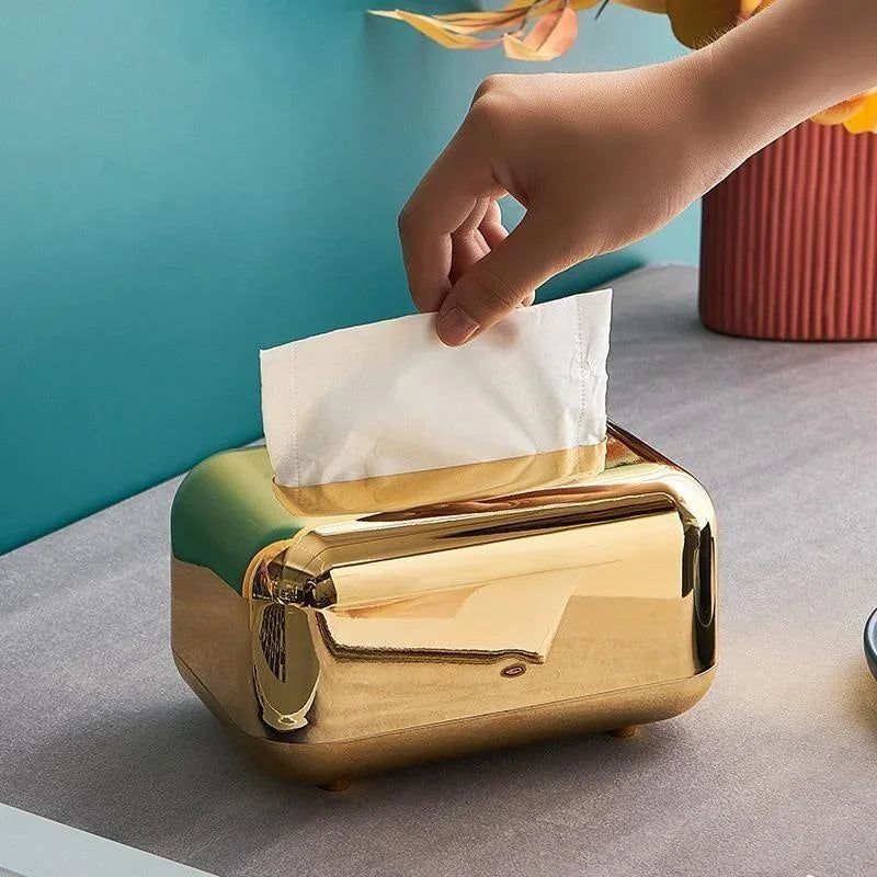 Gold Tissue Dispenser - ARLUVI