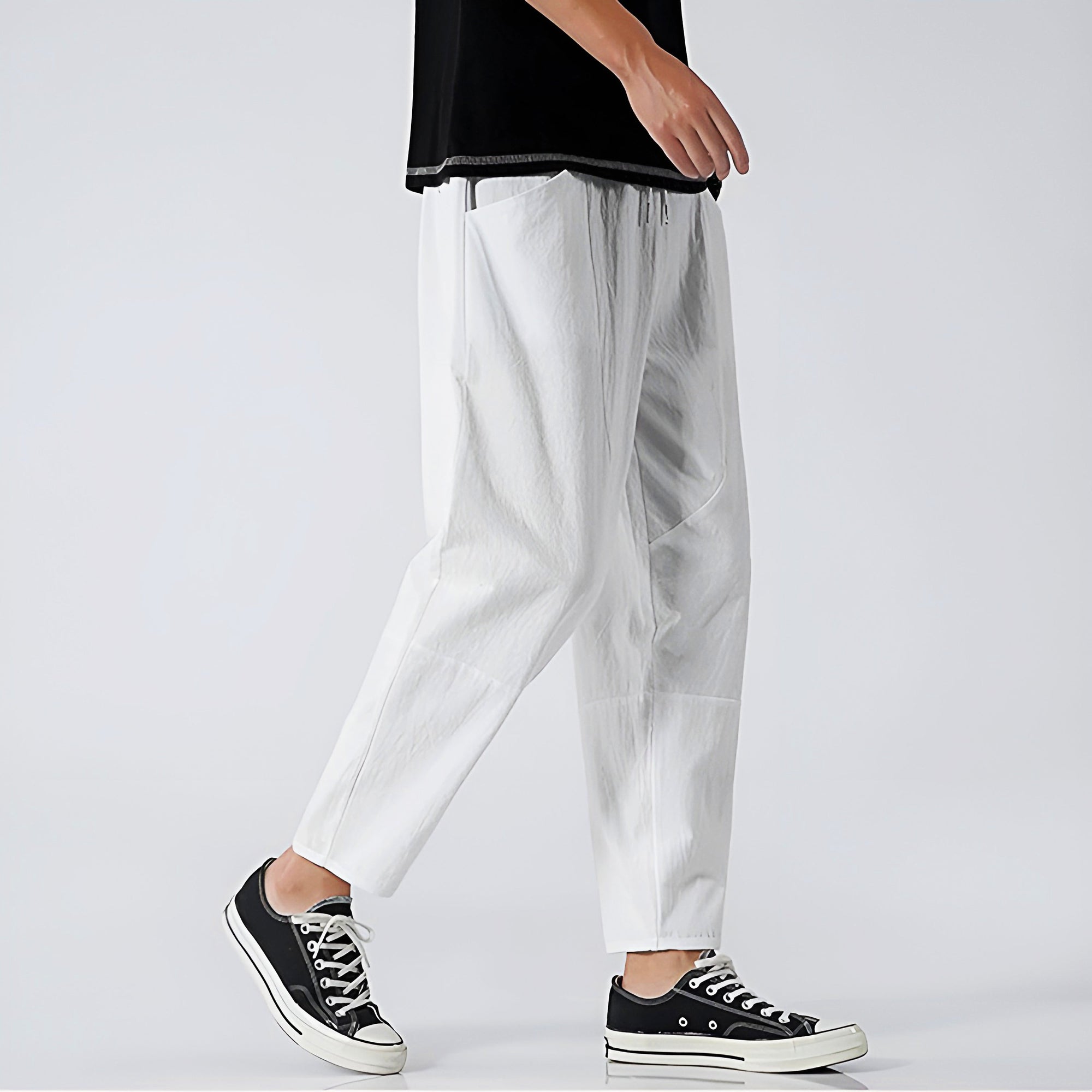 Urban Cropped Cotton Pants - ARLUVI