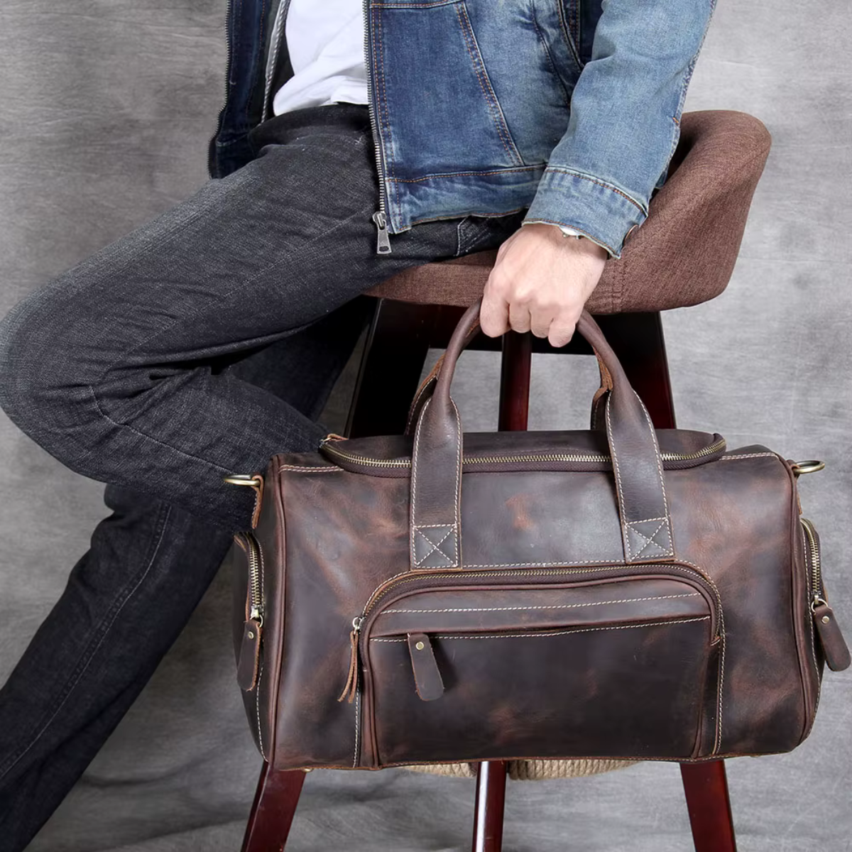 LORVENIC™ Genuine Leather Travel Bag - ARLUVI