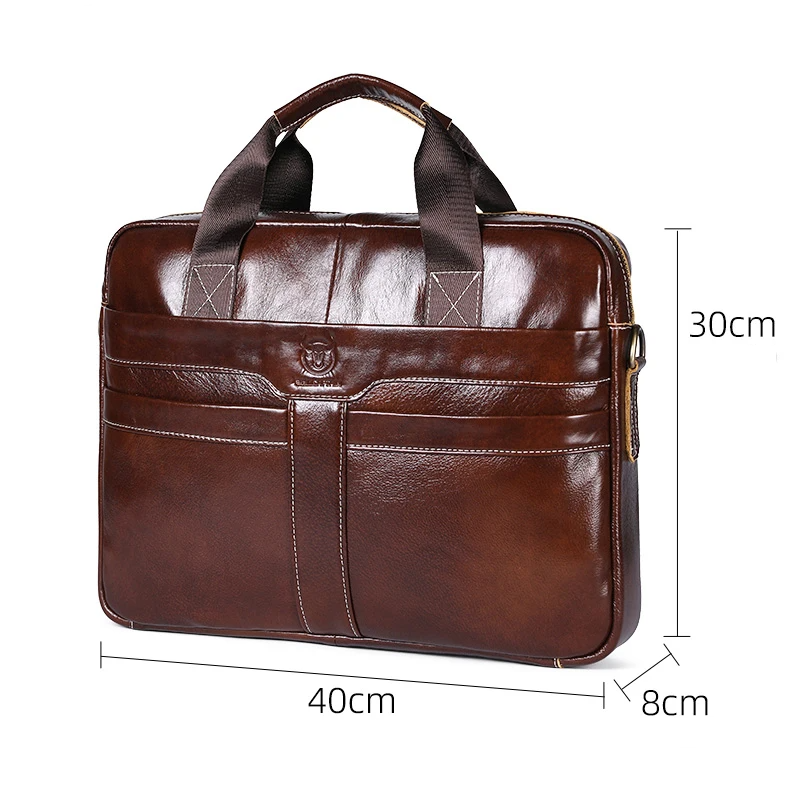 Bull STROVAN™ 15” Leather Executive Briefcase - ARLUVI