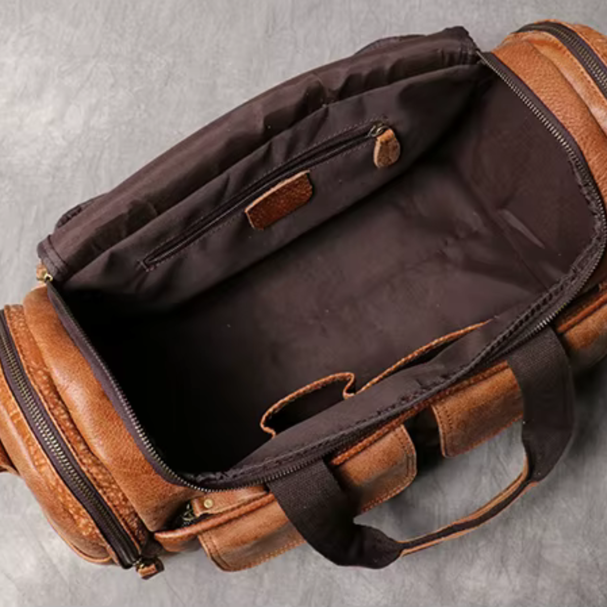 KALVORN™ Genuine Leather Travel Bag - ARLUVI