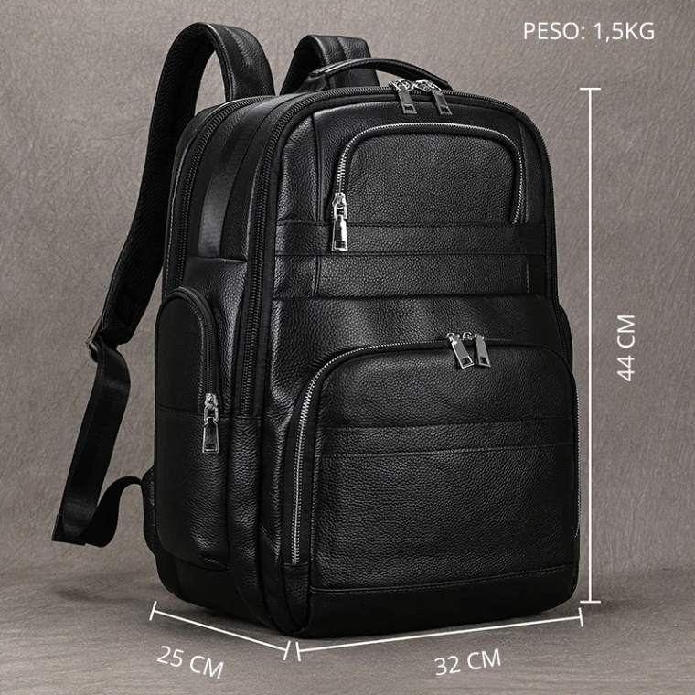 CORVANOR™ Genuine Leather 17" Laptop Backpack - ARLUVI