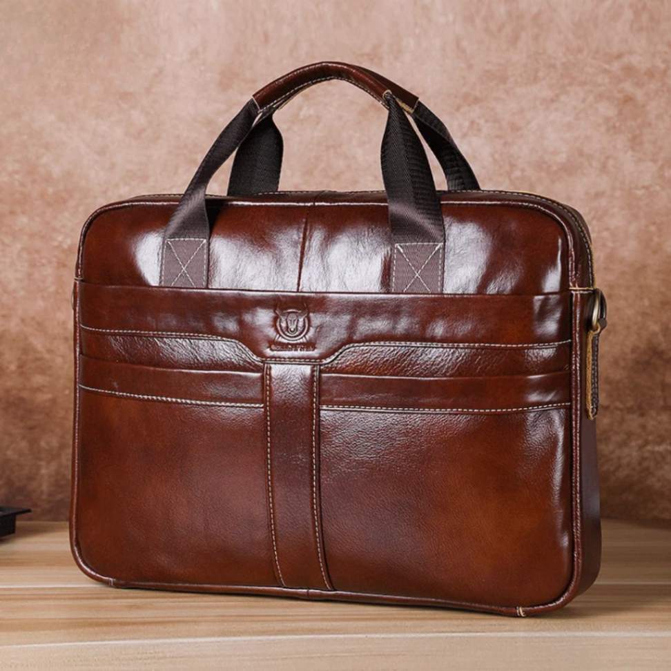 Bull STROVAN™ 15” Leather Executive Briefcase - ARLUVI