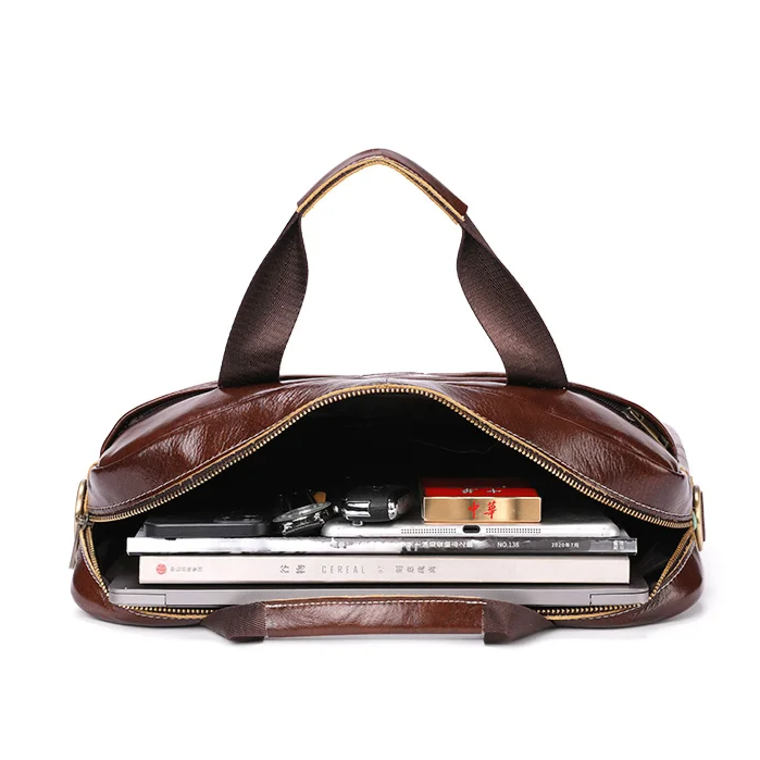 Bull STROVAN™ 15” Leather Executive Briefcase - ARLUVI