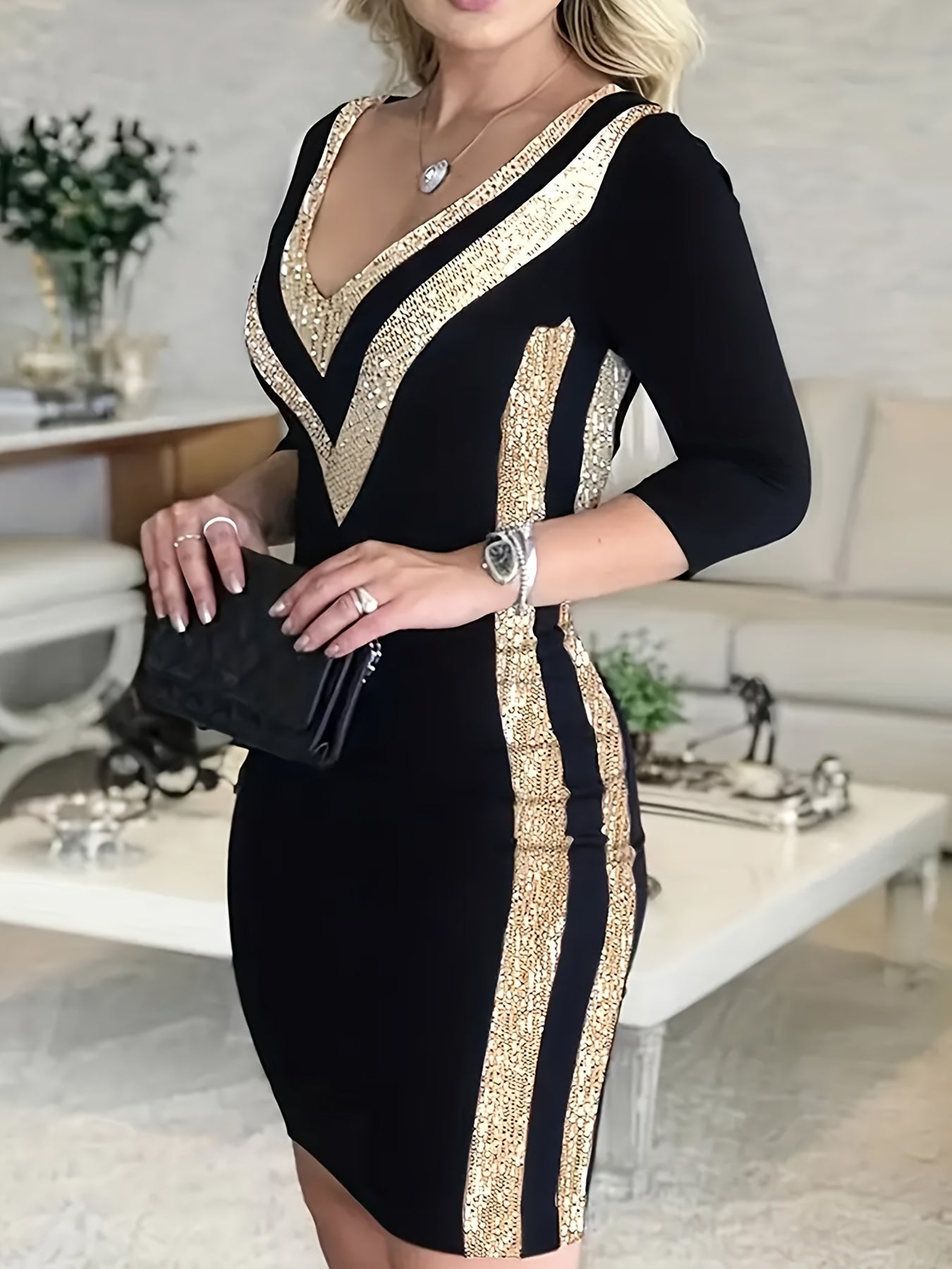 ISAVELL™ Sexy Sequin Mini Dress - ARLUVI