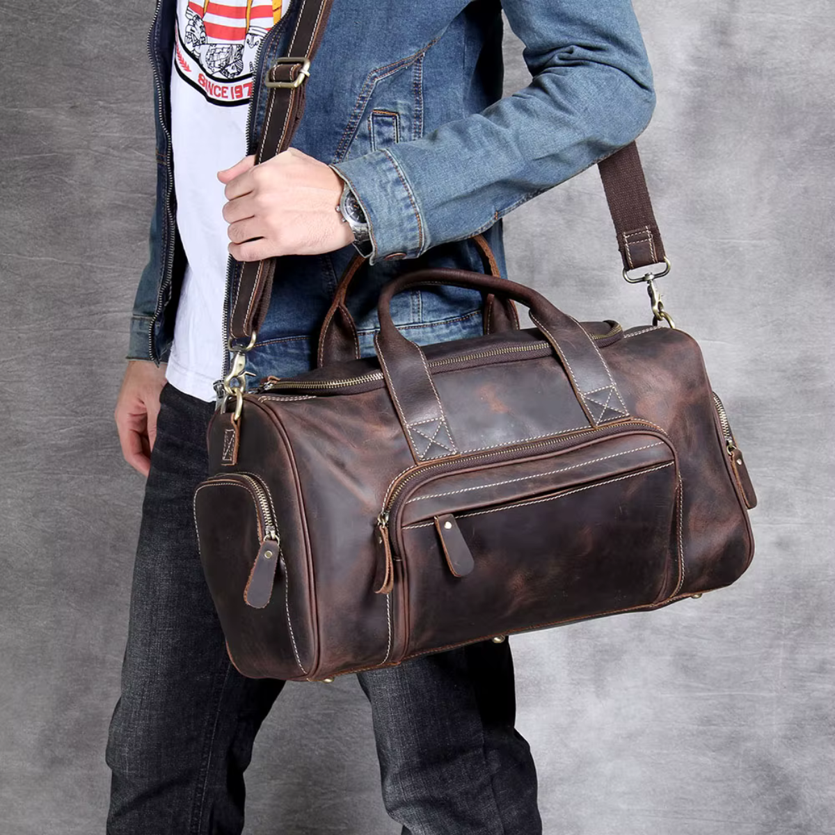 LORVENIC™ Genuine Leather Travel Bag - ARLUVI