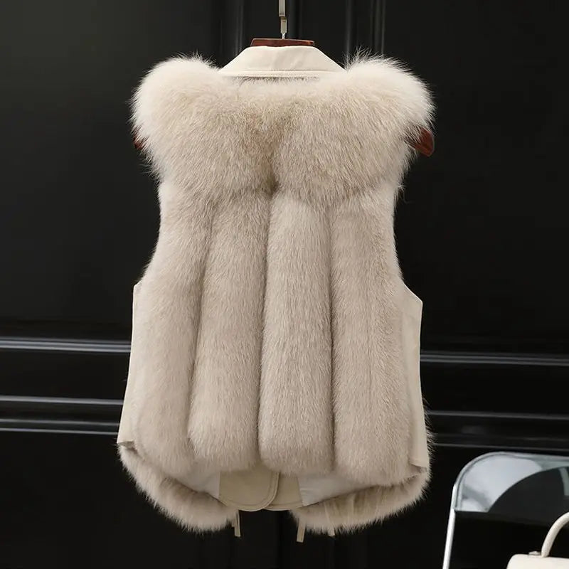 Empress Faux Fur Gilet - ARLUVI