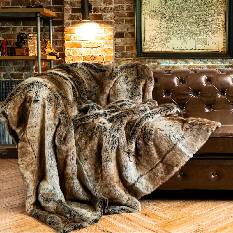Faux Fur Blanket - ARLUVI