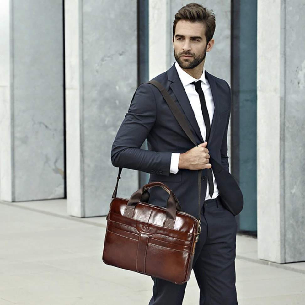 Bull STROVAN™ 15” Leather Executive Briefcase - ARLUVI