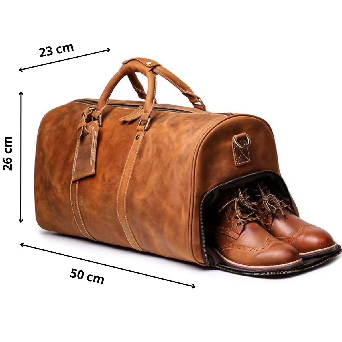 DRAVENCOR™ Genuine Leather Travel Bag - ARLUVI