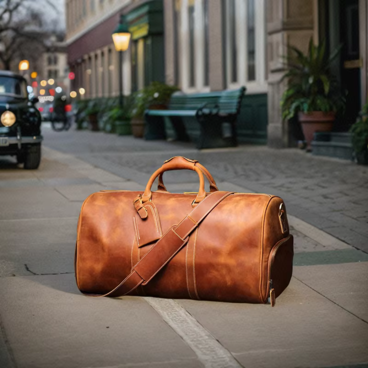 DRAVENCOR™ Genuine Leather Travel Bag - ARLUVI