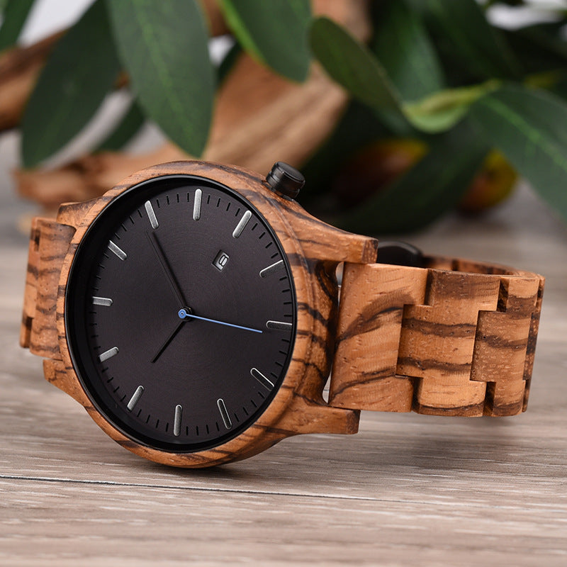 Elias Walnut Wood Quartz Watch - ARLUVI