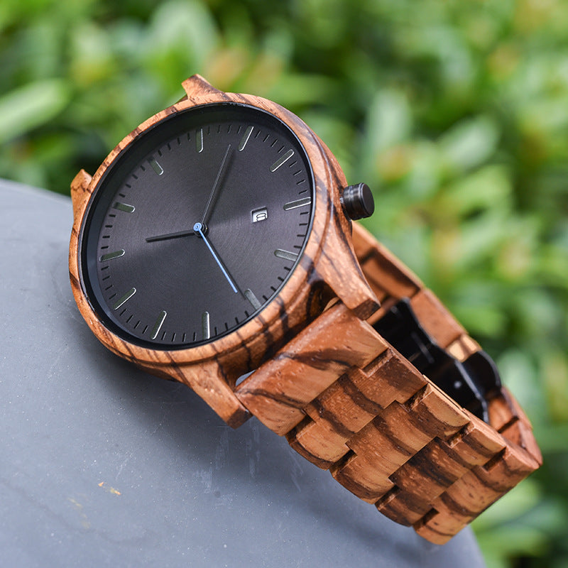 Elias Walnut Wood Quartz Watch - ARLUVI