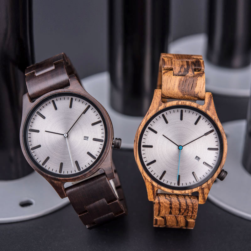Elias Walnut Wood Quartz Watch - ARLUVI