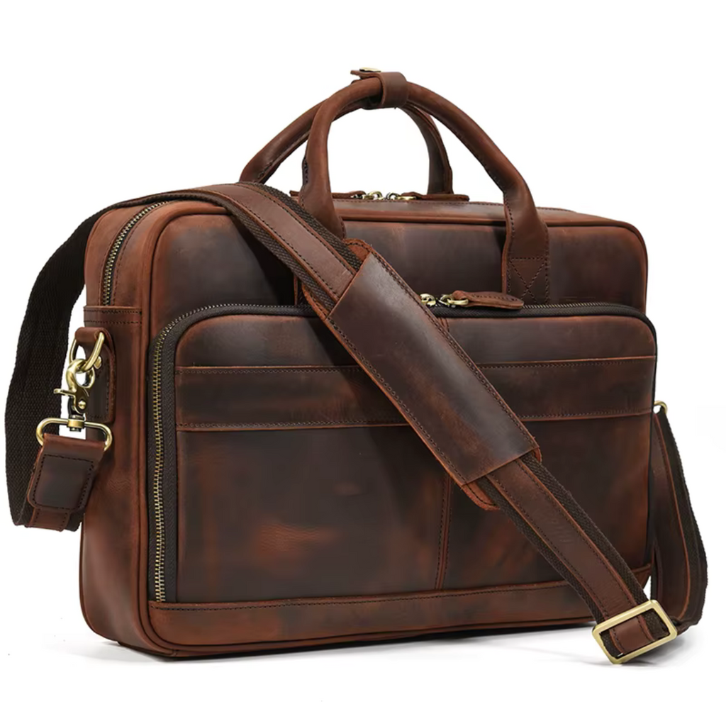 MELVORAN™ Genuine Leather Briefcase - ARLUVI