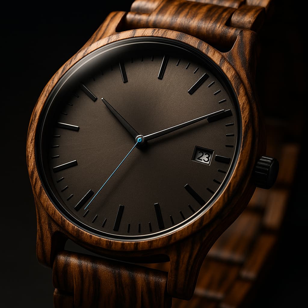 Elias Walnut Wood Quartz Watch - ARLUVI