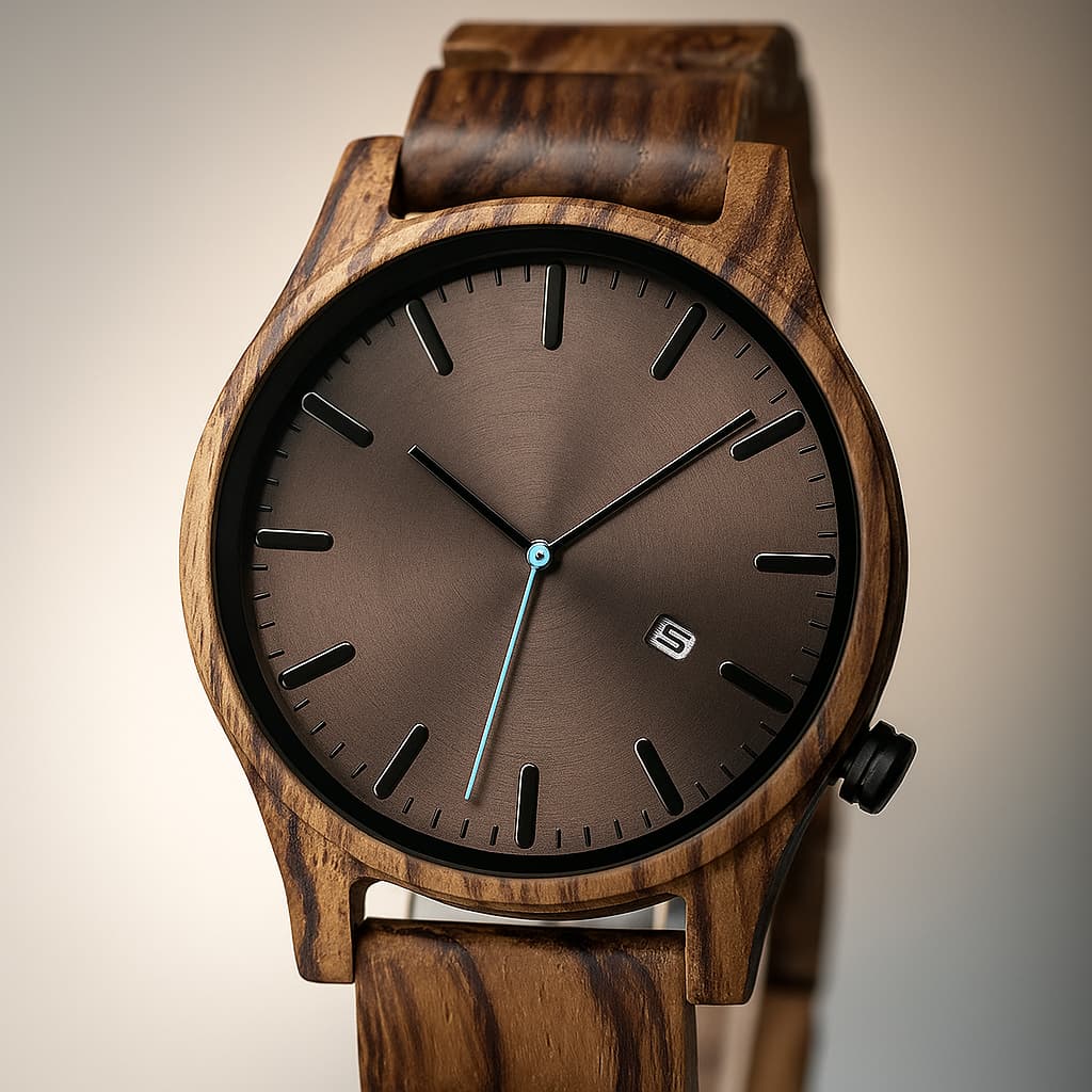 Elias Walnut Wood Quartz Watch - ARLUVI