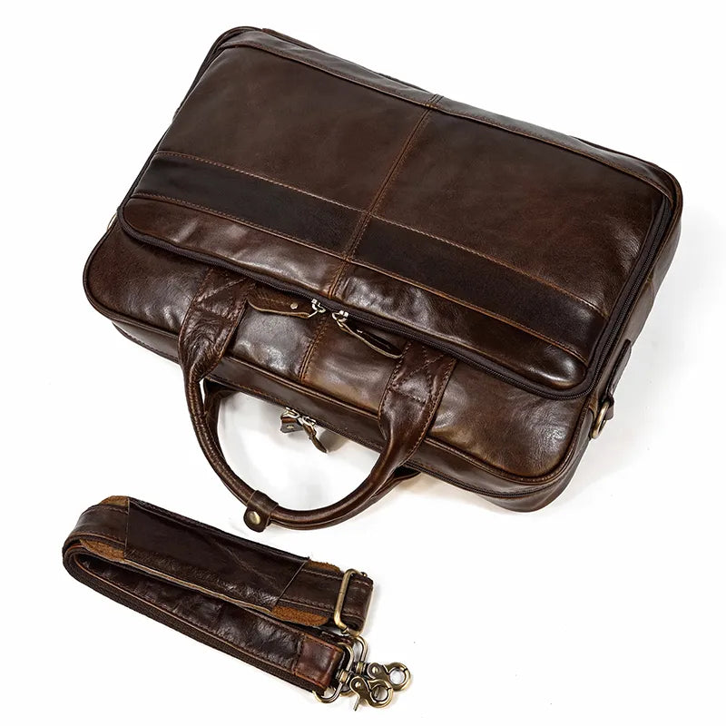 STRAVENOR™ Genuine Patent Leather Briefcase - ARLUVI