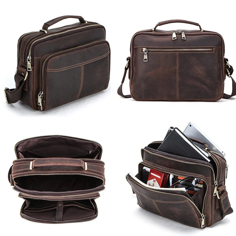 ZORVELLON™ Genuine Leather Crossbody Bag - ARLUVI