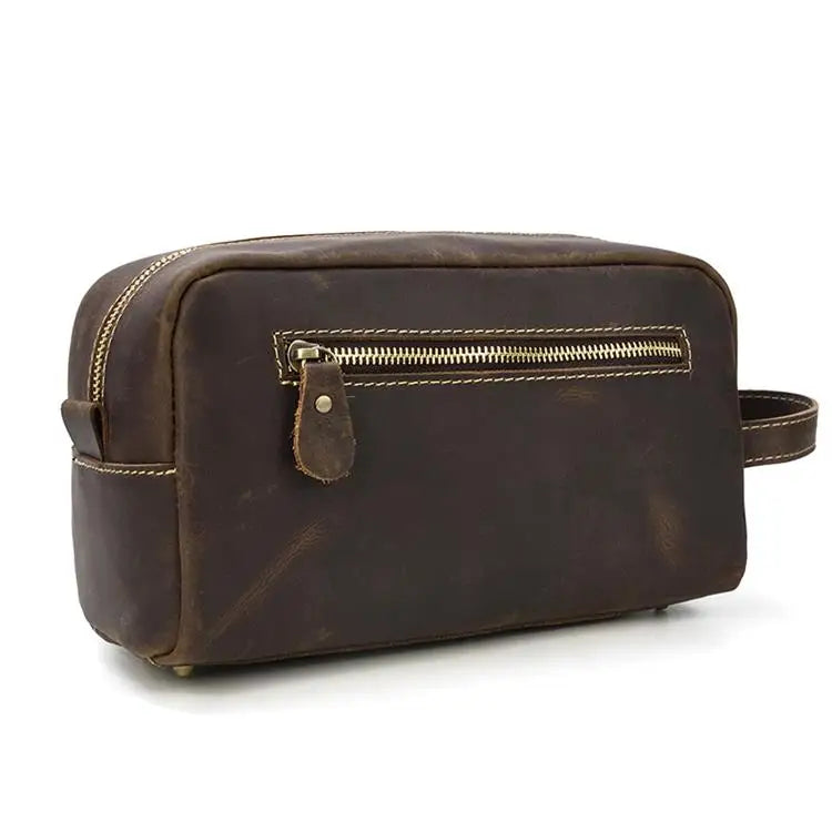 Tarnel™ Leather Toiletry Bag - ARLUVI