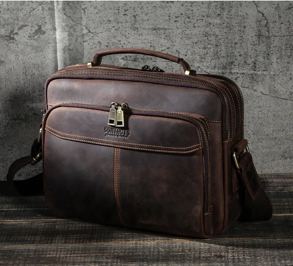 ZORVELLON™ Genuine Leather Crossbody Bag - ARLUVI