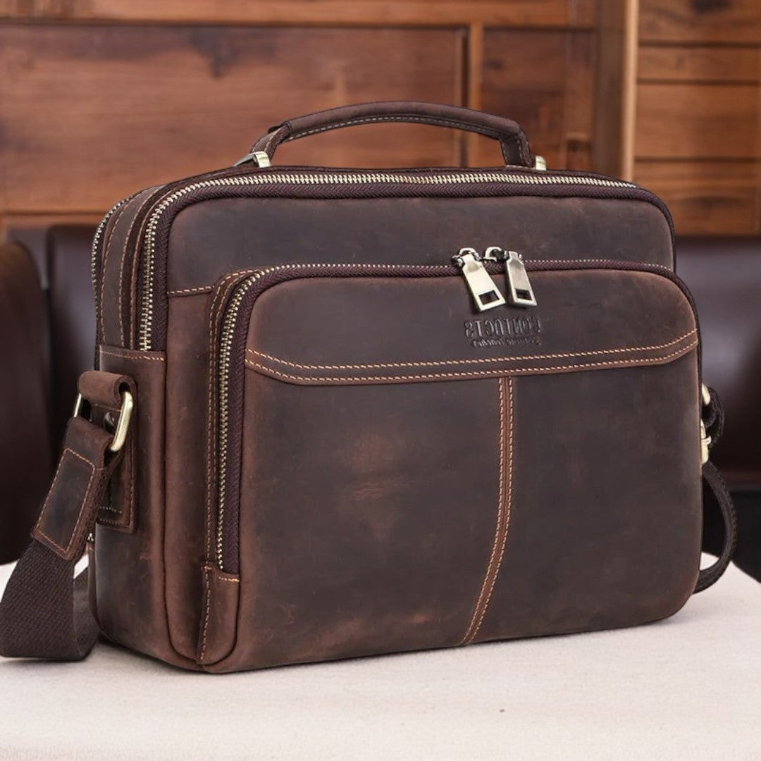 ZORVELLON™ Genuine Leather Crossbody Bag - ARLUVI