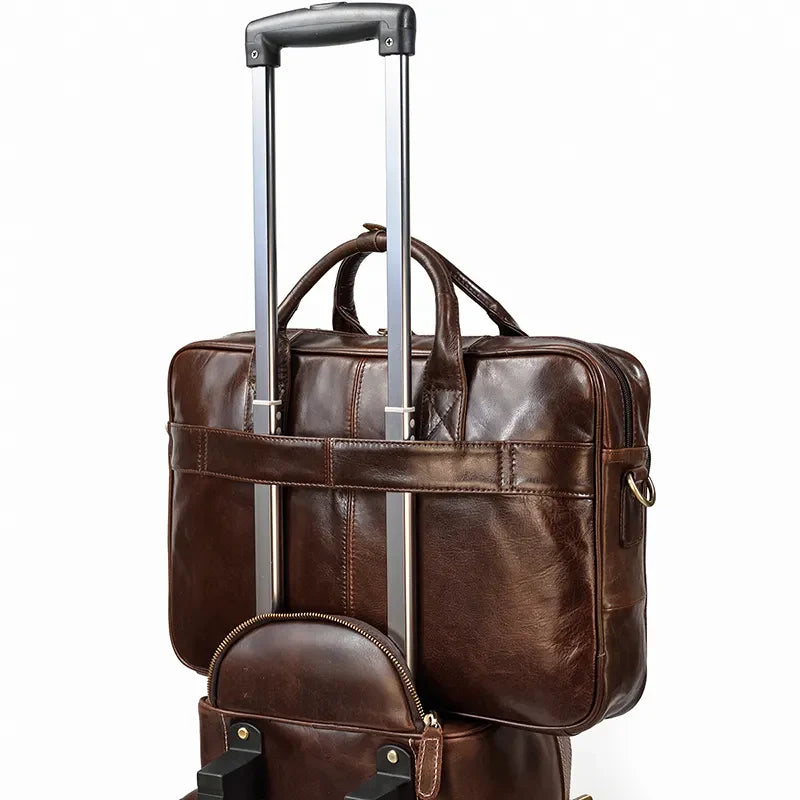 STRAVENOR™ Genuine Patent Leather Briefcase - ARLUVI