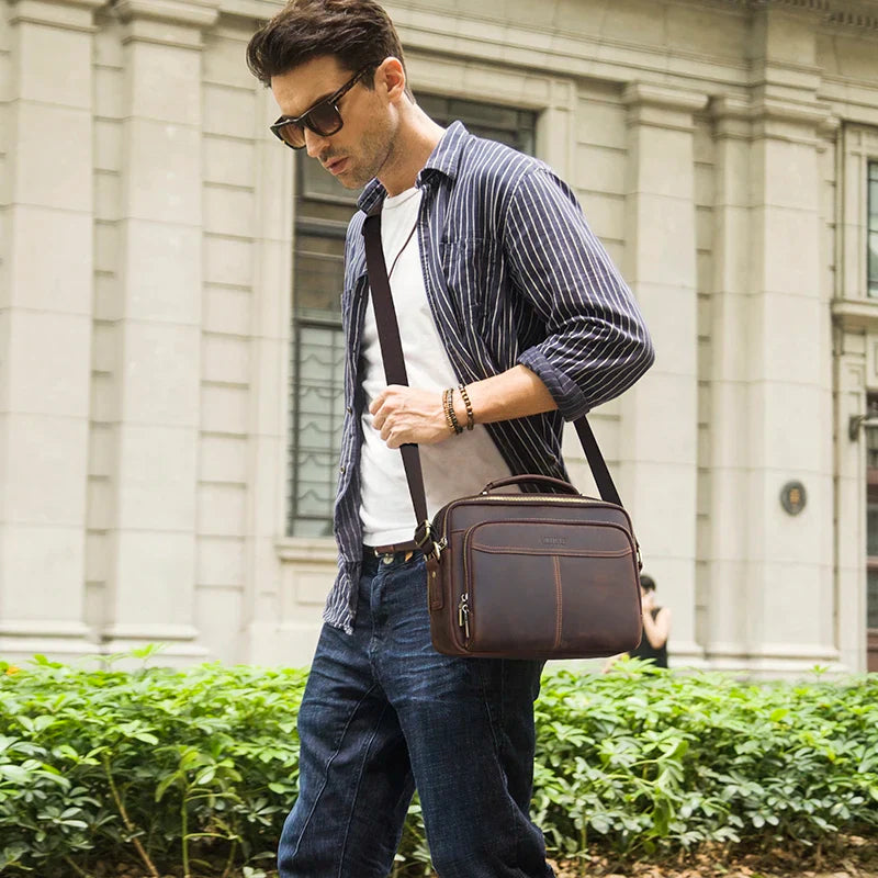 ZORVELLON™ Genuine Leather Crossbody Bag - ARLUVI