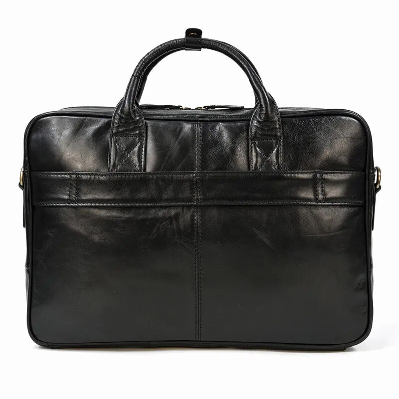 STRAVENOR™ Genuine Patent Leather Briefcase - ARLUVI