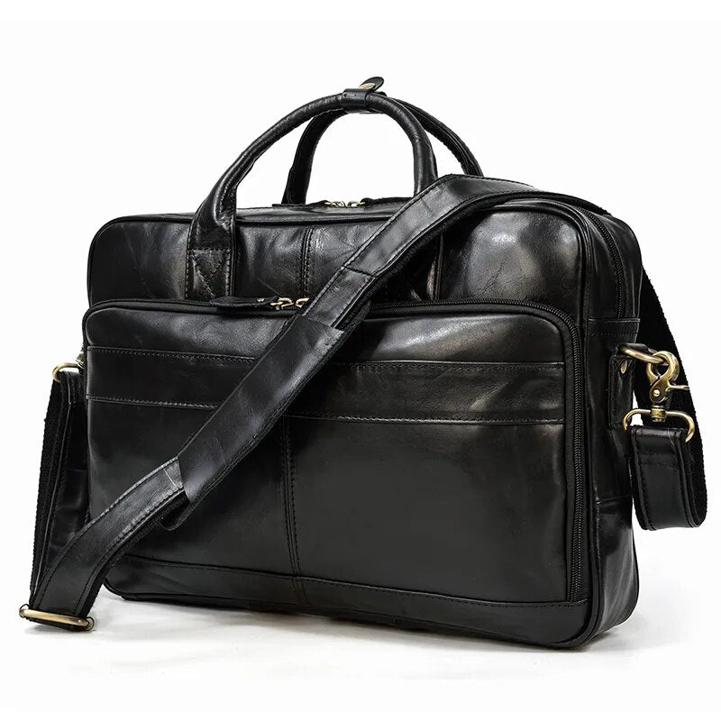 STRAVENOR™ Genuine Patent Leather Briefcase - ARLUVI