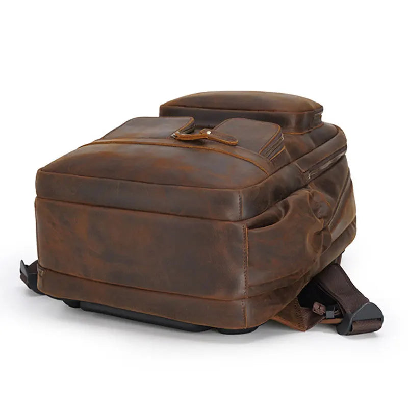 FLAVOR™ Genuine Leather 17" Laptop Backpack - ARLUVI