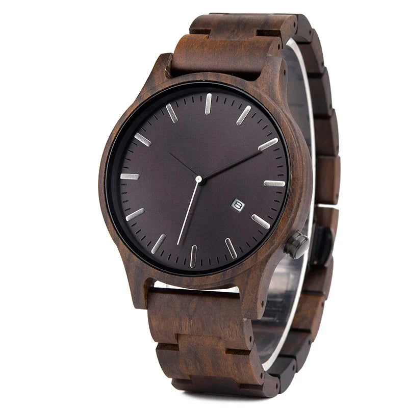Elias Walnut Wood Quartz Watch - ARLUVI
