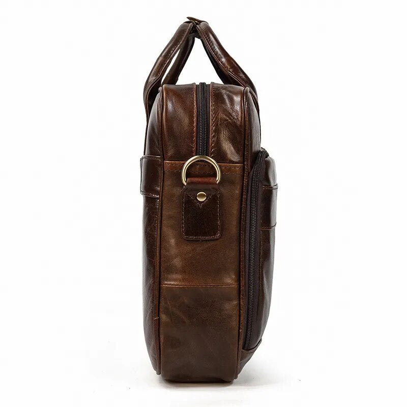 STRAVENOR™ Genuine Patent Leather Briefcase - ARLUVI